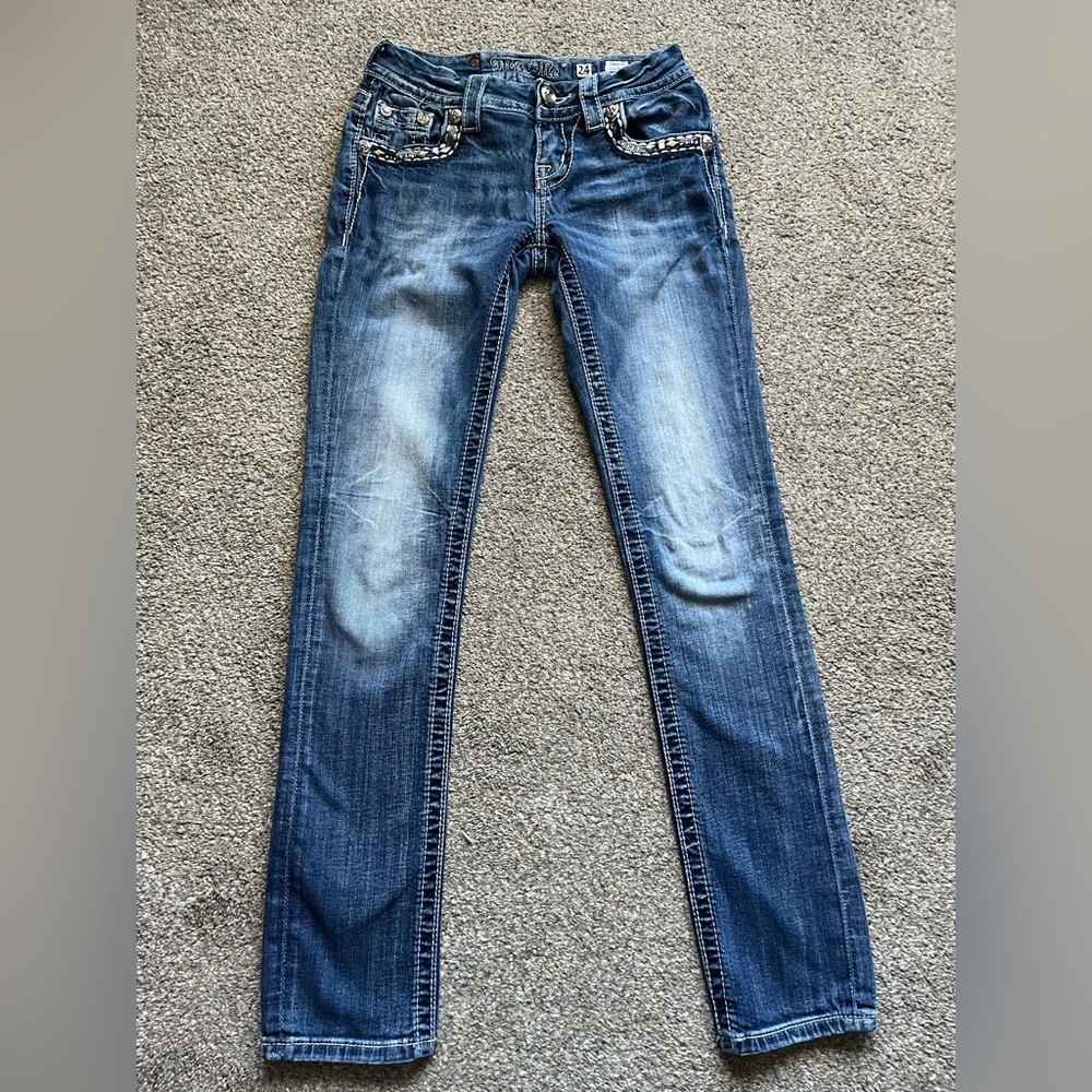 Miss Me Signature Straight Low-rise Jeans (24)